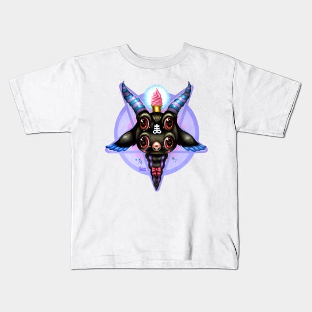 Harajuku Baphomet Kids T-Shirt by Kurono 